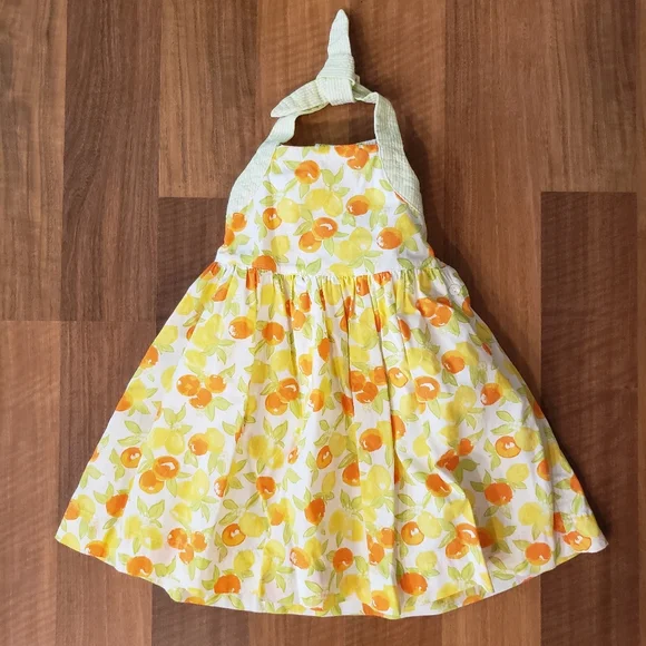 janie and jack orange dress New Janie and Jack Orange Girl Dress Spring Summer sleeveless Sundress 12  pretty